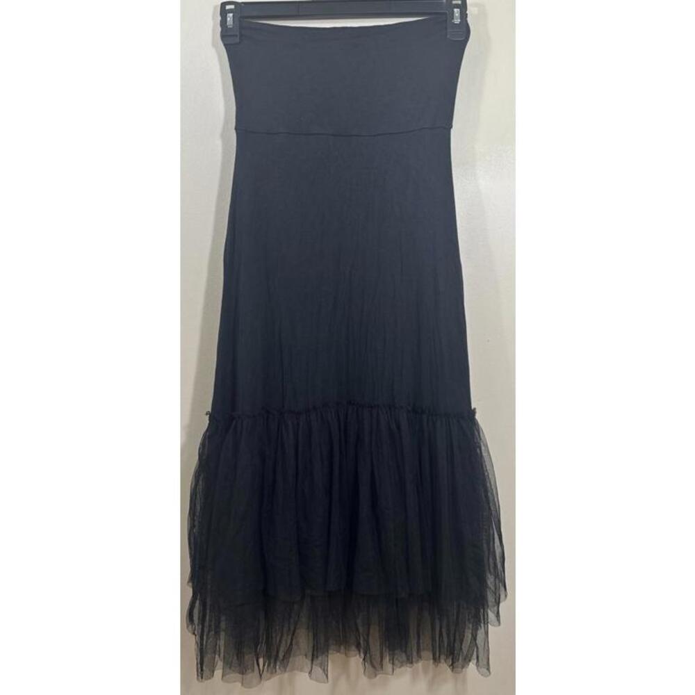 Sassybling Black Tutu Maxi Skirt Size Small Whimsical Fairy Goth Festival